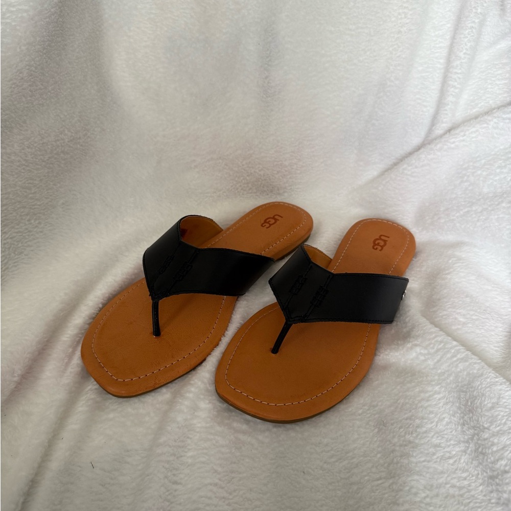 UGG Women's Black and Brown Sandals